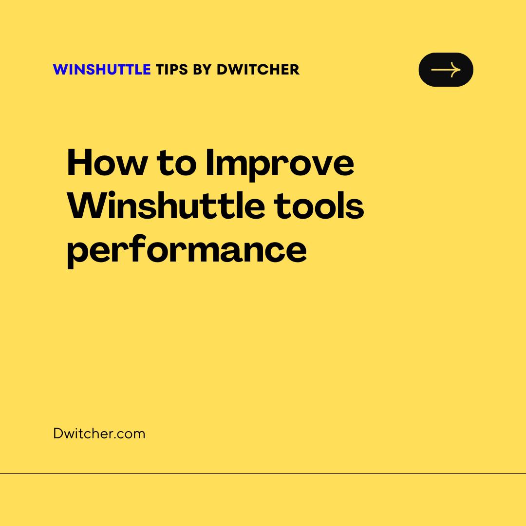 You are currently viewing How to Improve Winshuttle tools performance