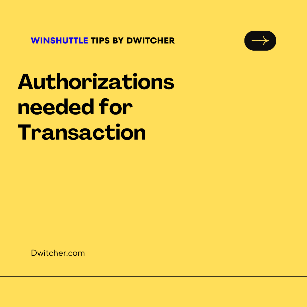 Read more about the article What authorizations are necessary for executing transactions