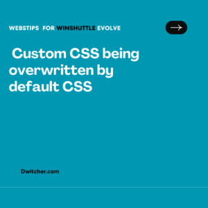Read more about the article Default CSS overriding Custom CSS