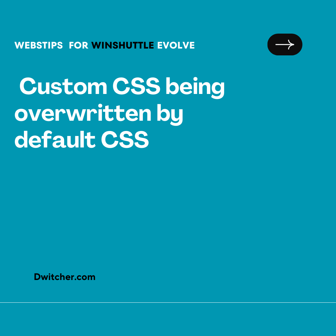 Read more about the article Default CSS overriding Custom CSS