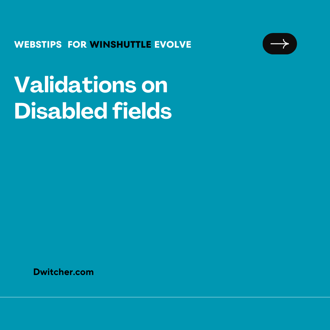 You are currently viewing Handling Validations for Disabled Fields