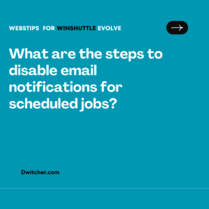 Read more about the article How to turn off email notifications for scheduled jobs?