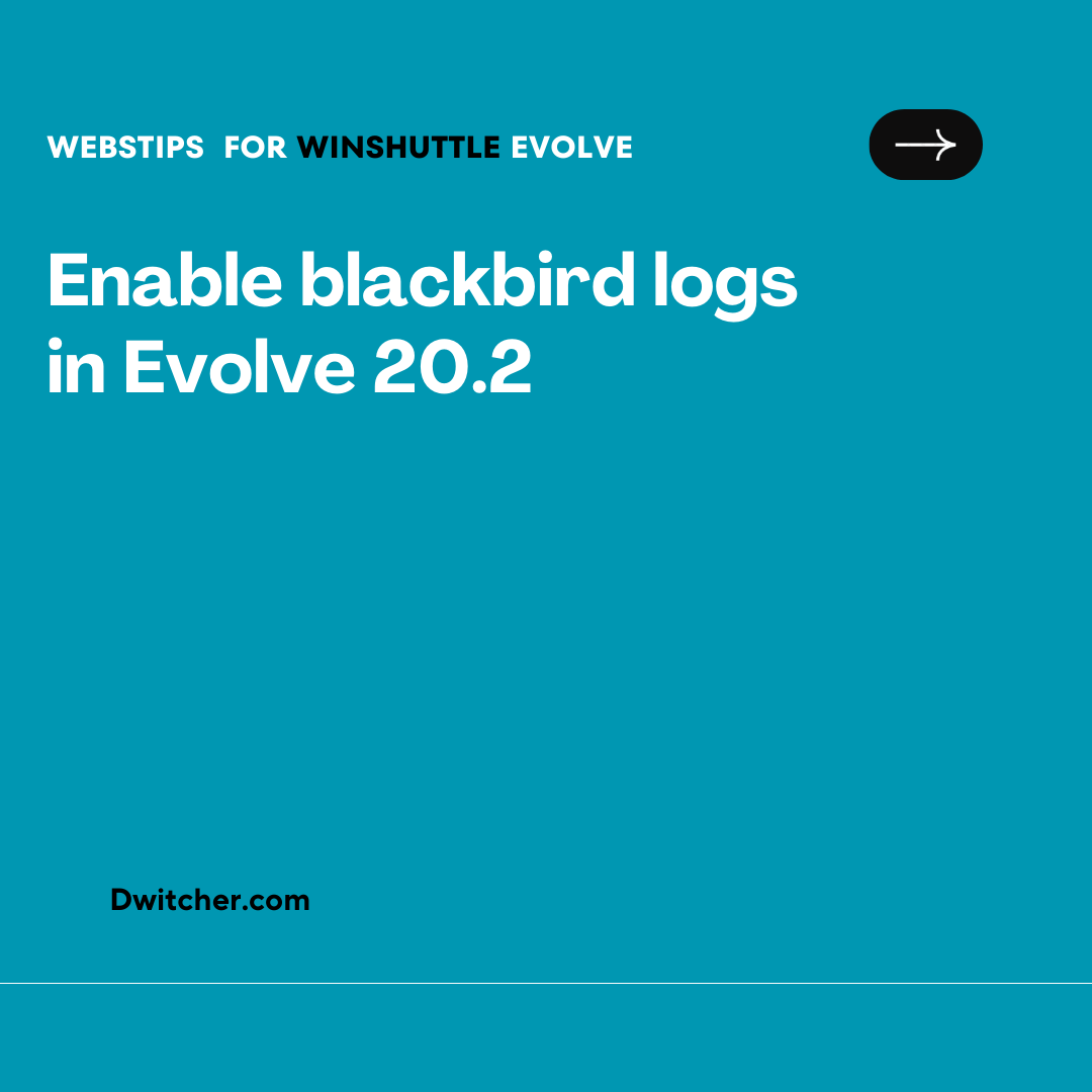 You are currently viewing Enabling Blackbird Logs in Evolve 20.2