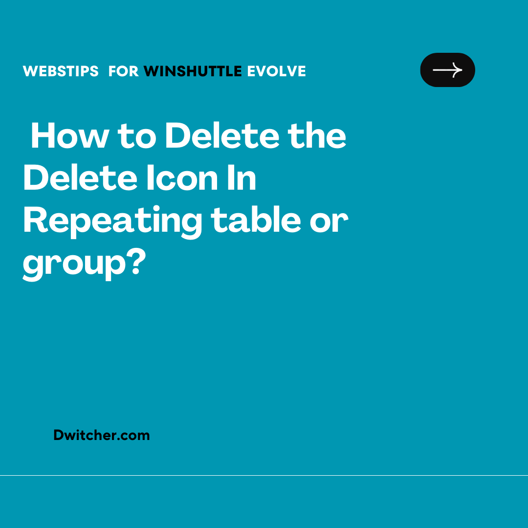 You are currently viewing Removing the Delete Icon in a Repeating Table or Group