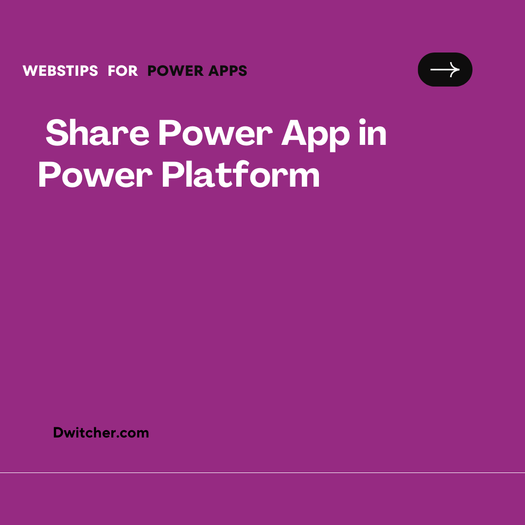 Read more about the article The process of distributing a Power App within the Power Platform.