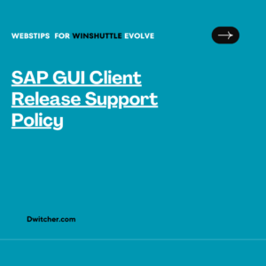 Read more about the article Support Policy for SAP GUI Client Releases