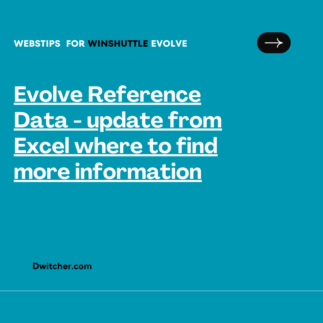 Read more about the article Finding more information about updating Evolve Reference Data from Excel?