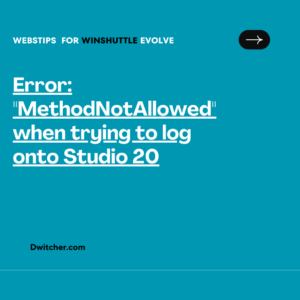 Read more about the article Error: “MethodNotAllowed